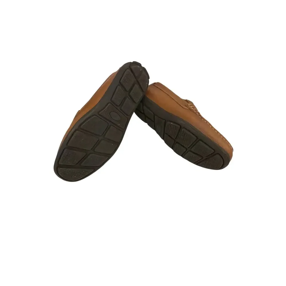 Flag Ltd. Leather Slip On Brown Loafer Shoes Size 5